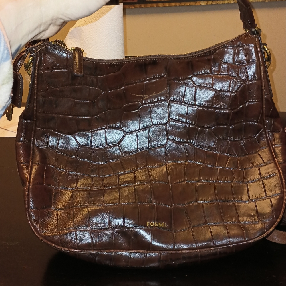 Fossil leather purse